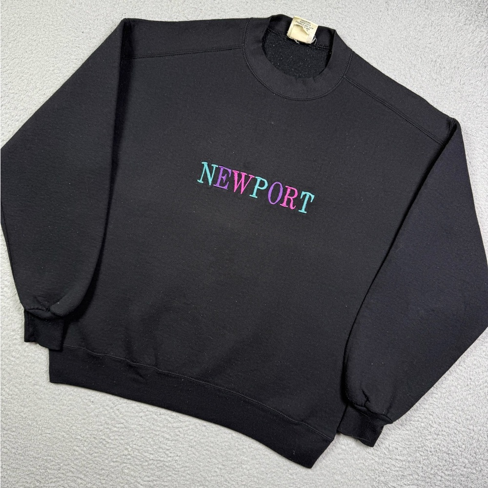 Vintage 90s Newport Rhode Island embroidered sweatshirt